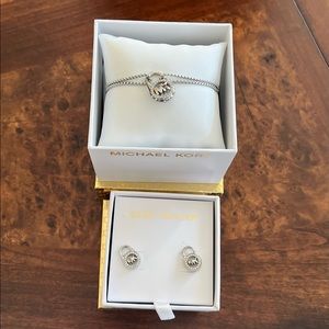 Beautiful Michael Kors Earrings and Bracelet Set!